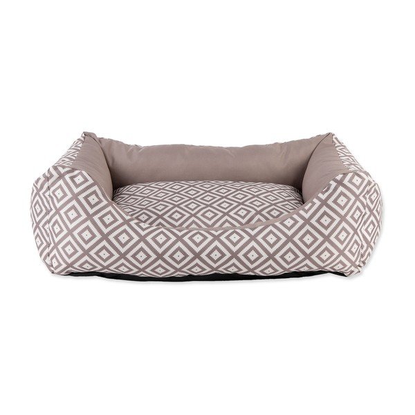 Helepruun plüüsist koeravoodi 75x90 cm Dog Fantasy DeLuxe - Plaček Pet Products-image-1