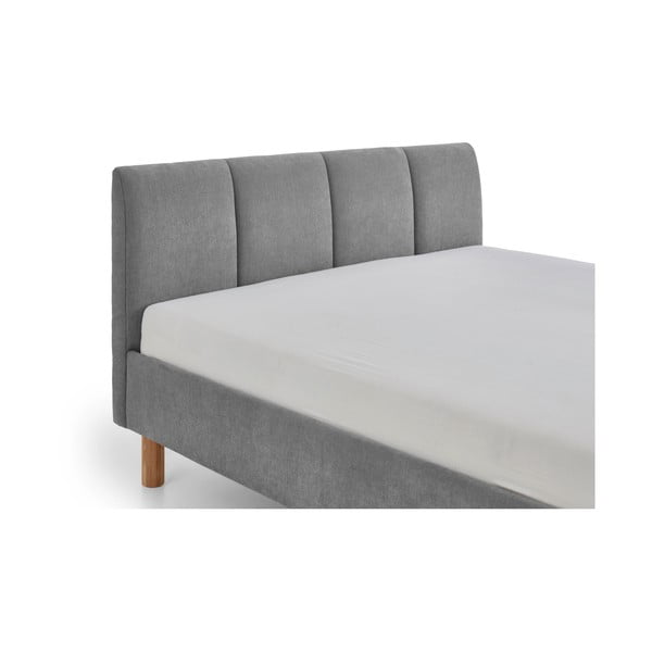 Hall polsterdatud üheinimesevoodi ilma liistudeta 120x200 cm Joker - Meise Möbel-image-4