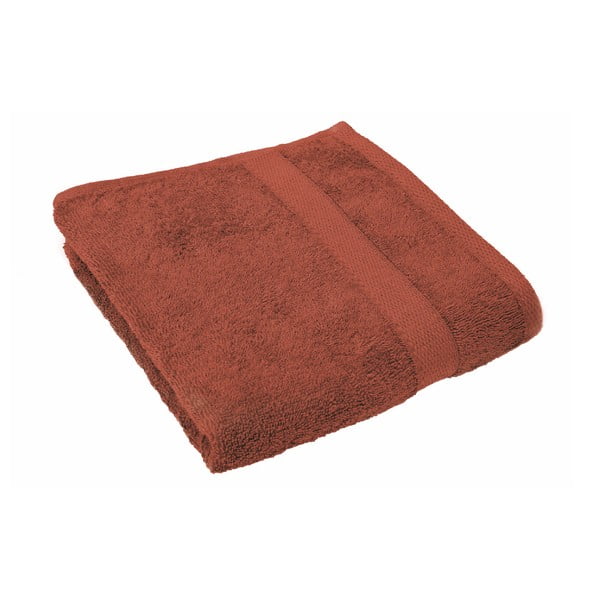 Cihlově červený ručník Tiseco Home Studio, 50 x 100 cm
