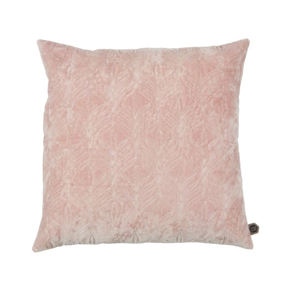 Světle růžový bavlněný polštář BePureHome, 50 x 50 cm