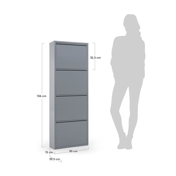 Hall metallist jalatsiriiul 4 sahtliga Rox - Kave Home-image-2