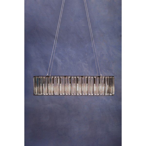 Metallist ripplamp klaasist varjuga Akiko - Premier Housewares-image-2