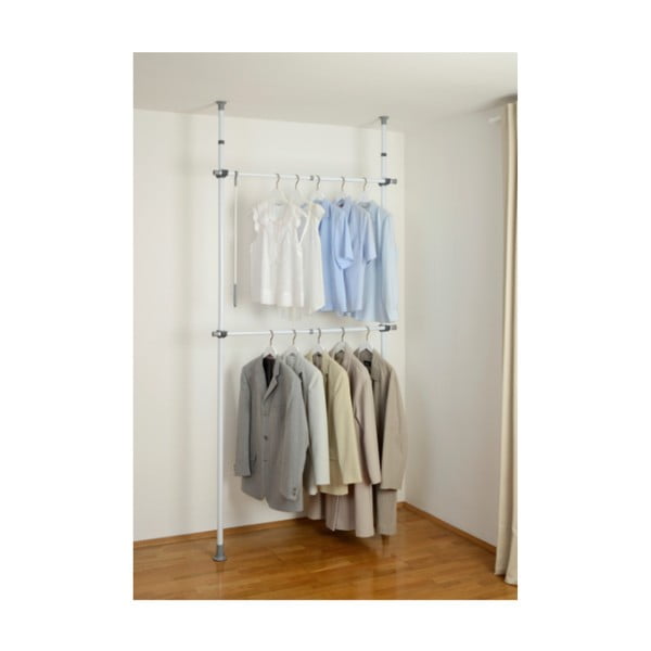 Valge metallist teleskoopiline riidestange Herkules - Wenko-image-1