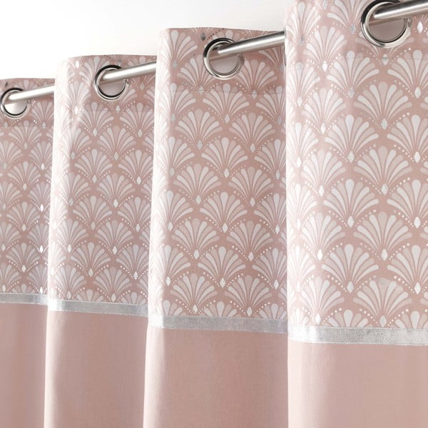 Heleroosa puuvillane kardin 140x240 cm Artchic - douceur d'intérieur-image-1