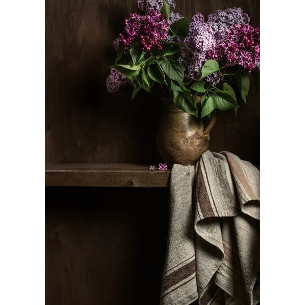 Linane linik 40x200 cm Beige Stripe Vintage - Linen Tales-image-1