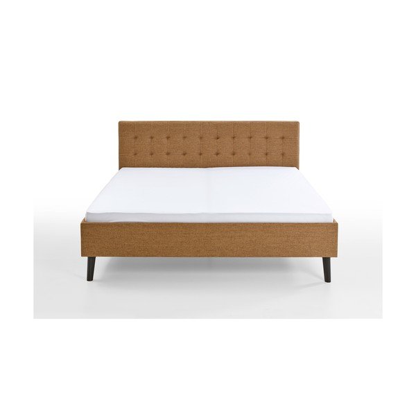Pruun polsterdatud kaheinimesevoodi 180x200 cm Empire - Meise Möbel-image-3