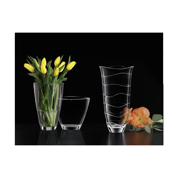 Kristallklaasist vaas, kõrgus 25 cm Carré - Nachtmann-image-2
