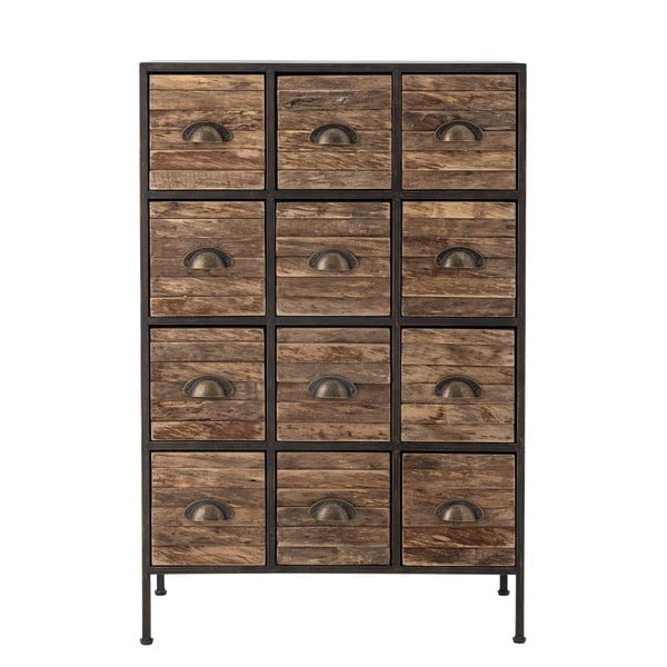 Must-pruun metallkapp 60,5x92x33,5 cm Matteo - Bloomingville