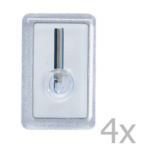 Komplekt 4 kardinakonksu kroom - Wenko-image-1