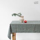 Linane laudlina 140x200 cm Forest Green Gingham - Linen Tales