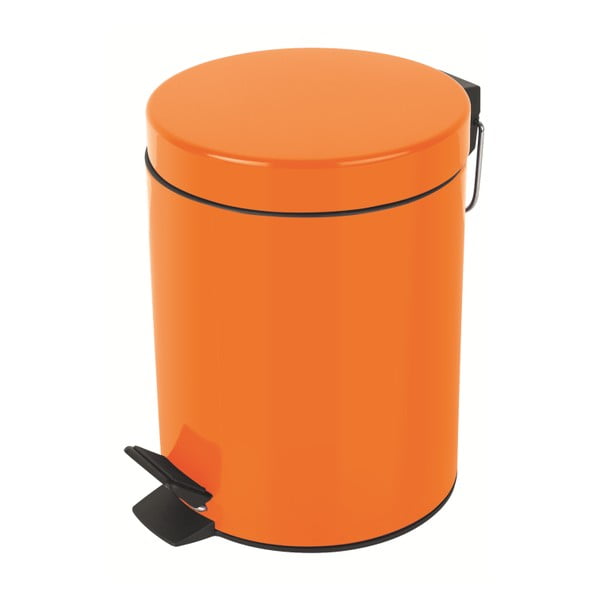 Oranžový odpadkový koš Spirella Sydney, 3 l