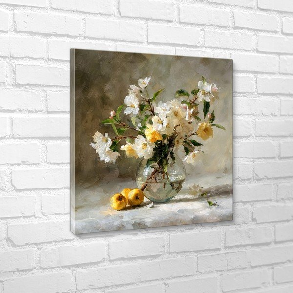 Trükitud pilt raamiga 70x70 cm Apple Flowers - Styler-image-3