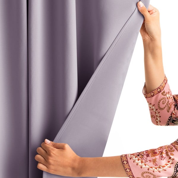 Vanaroosa pimendav termokardin 140x270 cm Pleat - Restilo-image-2