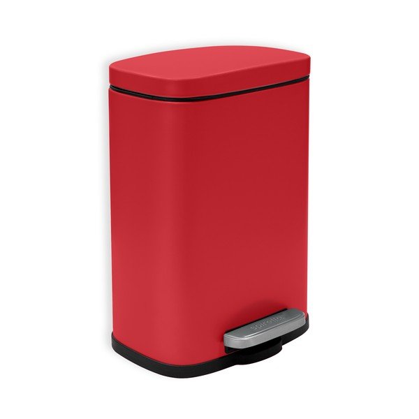 Punane terasest prügikast 5 l Akira - Spirella