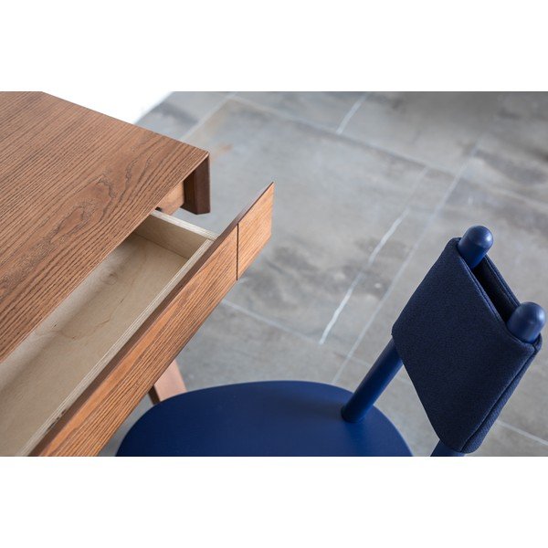 Pruun kirjutuslaud tuhkpuust jalgadega , 140 x 70 cm 4.9 - EMKO-image-1