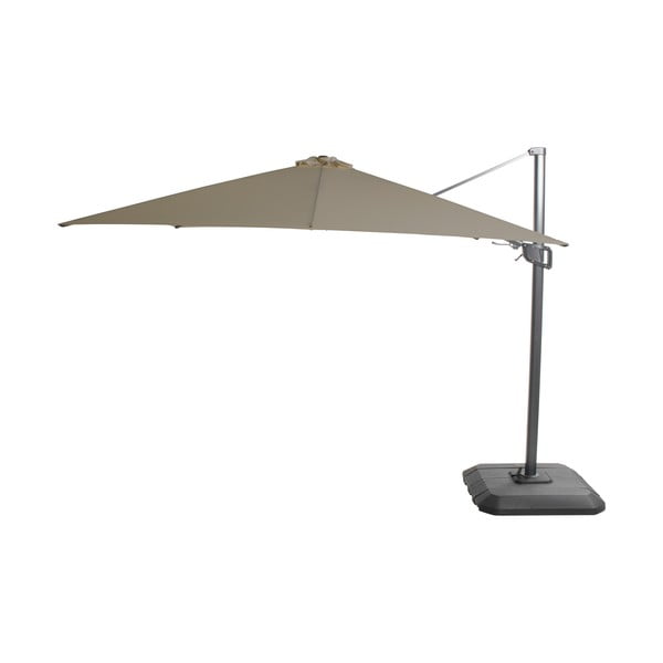 Oliivroheline ruudukujuline rippuv päikesevarju 300x300 cm Shadowflex Deluxe - Hartman