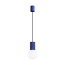 Tumesinine rippvalgusti klaasist varjuga ø 12 cm Orbital - Sollux