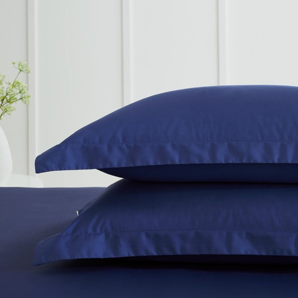 Perkal-puuvillased padjapüürid 2tk komplektis 50x75 cm Cotton Percale - Bianca-image-1