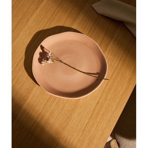 Heleroosa keraamiline taldrik ø 27 cm Tiraya - Kave Home-image-1
