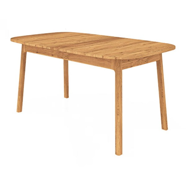 Tammepuidust pikendatav söögilaud 100x120 cm Twig - The Beds
