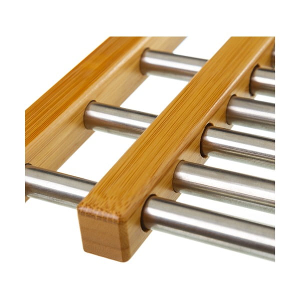 Reguleeritav bambusest ja terasest matt kuumade pottide all - Casa Selección-image-2