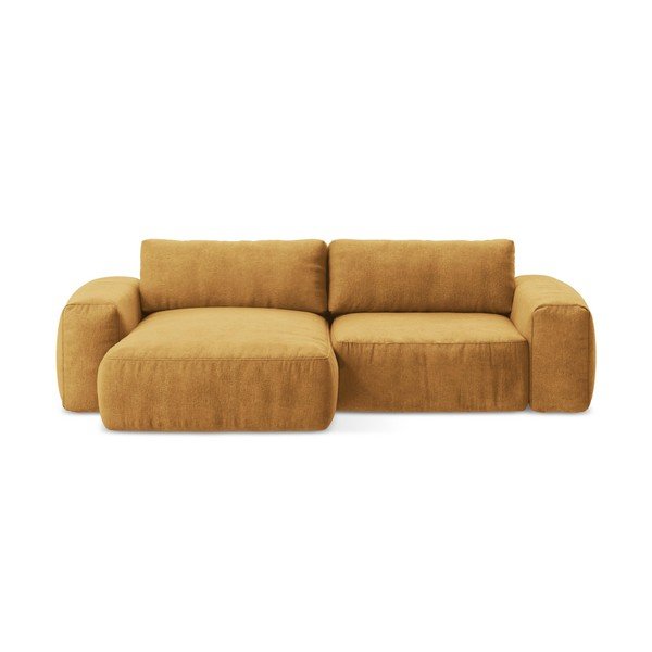 Šenill-nurgadiivanvoodi sinepikarva värvi (vasak nurk/diivanvoodiga) Kuki - Makamii