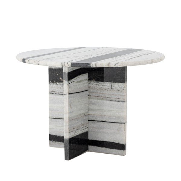 Mustvalge marmorist ümmargune kohvilaud ø 61 cm Rosito - Bloomingville