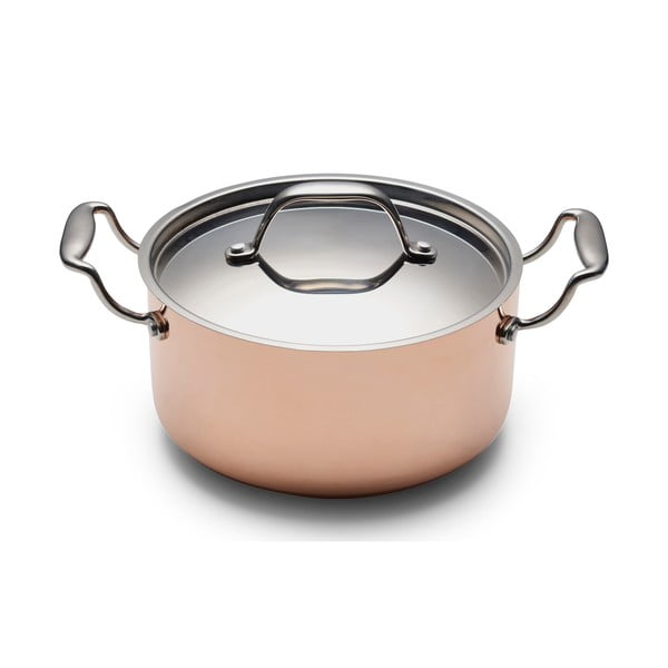 Roostevabast terasest kaanega vaskpott induktsioonpliidile 3 l - Blomsterbergs
