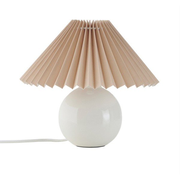 Beež/kreemikas kangast laualamp (kõrgus 22 cm) Mimmi - Ellos Home