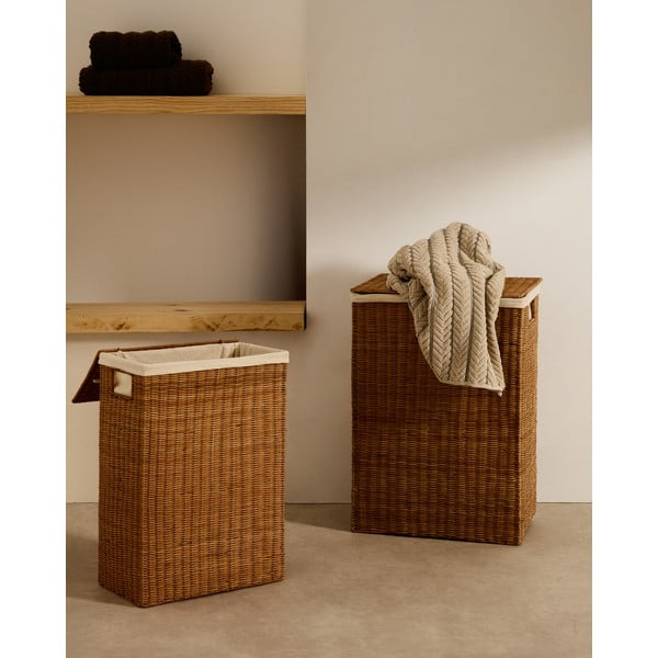 Rotangist pesukorvid 2tk komplektis Indali - Kave Home-image-1