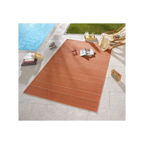 Koberec vhodný i na ven Sunshine 80x150 cm, terakota-image-1