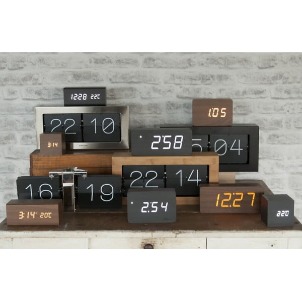 Must äratuskell puidust dekoratsiooniga , 21 x 9 cm Tube - Karlsson-image-1