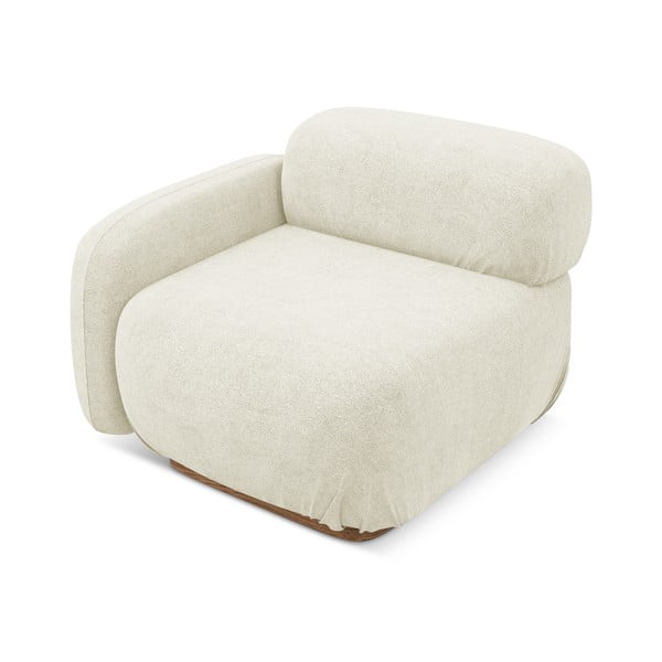 Kreemikas diivanimoodul bukleekangast (vasakpoolne nurk) Ailani - Makamii-image-1