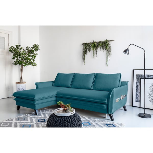 Türkiissinine nurgas diivanvoodi , vasakpoolne nurk Charming Charlie - Miuform-image-1