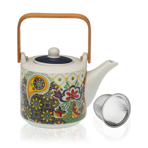 Porcelánový konvička na čaj se sítkem Versa Giardino