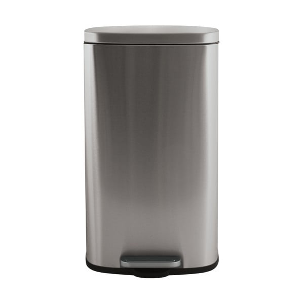 Matt hõbedane terasest prügikast 50 l Akira - Spirella-image-3