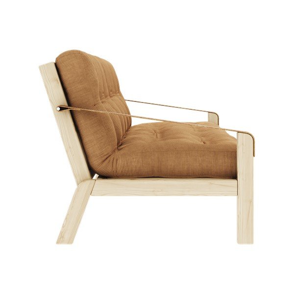 Corduroy diivanvoodi sinepist 204 cm Poetry - Karup Design-image-1