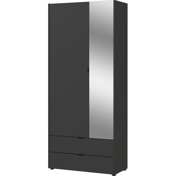 Antratsiitne garderoobikapp peegliga 84x196 cm Tuscon - Germania-image-2