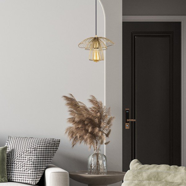 Rippvalgusti kuldset värvi , kõrgus 117 cm Root - Squid Lighting-image-2