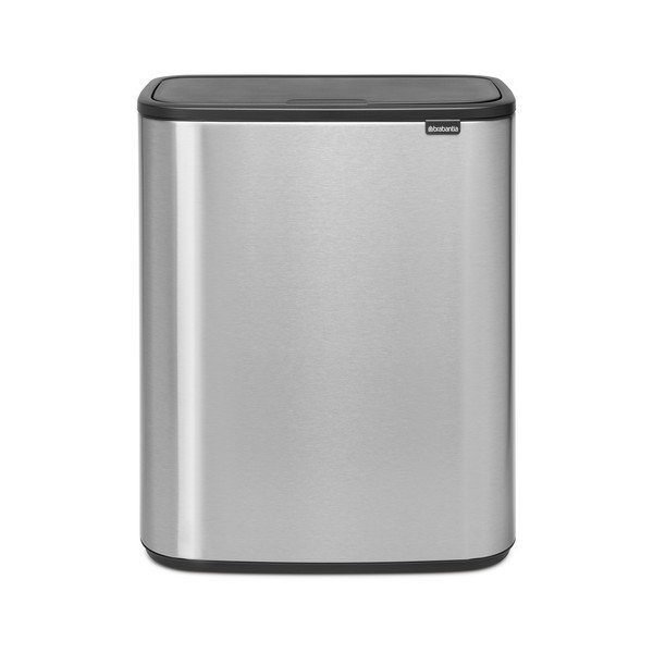 Matt hõbedane puutetundlik terasest prügikast 60 l Bo Touch Bin - Brabantia-image-2