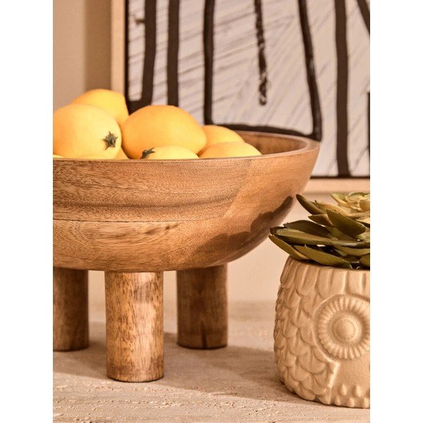 Naturaalset värvi puidust kauss, läbimõõduga 27 cm Kara - Premier Housewares-image-3