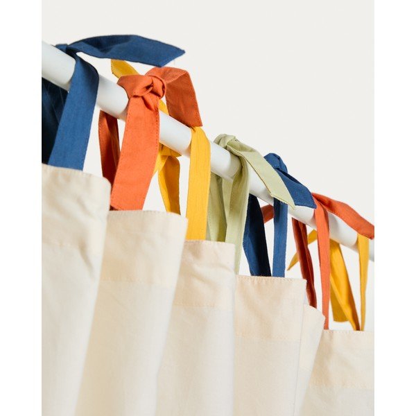 Kreem puuvillane laste kardin 135x270 cm Zelda - Kave Home-image-2