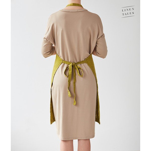 Roheline linane põll, 80 x 55 cm Daily Apron - Linen Tales-image-1