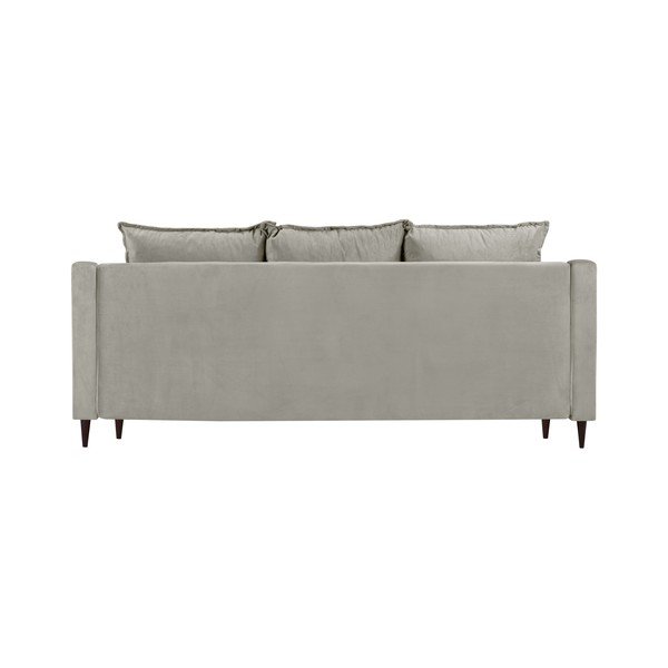 Beež sametist diivanvoodi koos panipaigaga , 215 cm Freesia - Mazzini Sofas-image-3