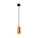  Must rippvalgusti puidust lambivarjuga ø 7 cm Tubo – Candellux Lighting