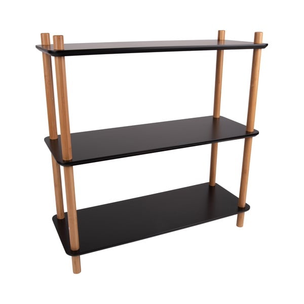 Must riiul bambusjalgadega Kapp , 80 x 82,5 cm Simplicity - Leitmotiv-image-2