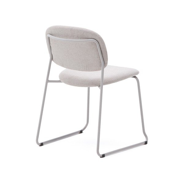 Beež metallist virnastatav söögitool Meli - Kave Home-image-4