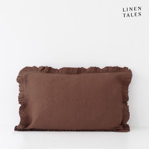 Linane padjapüür 50x60 cm Chocolate - Linen Tales