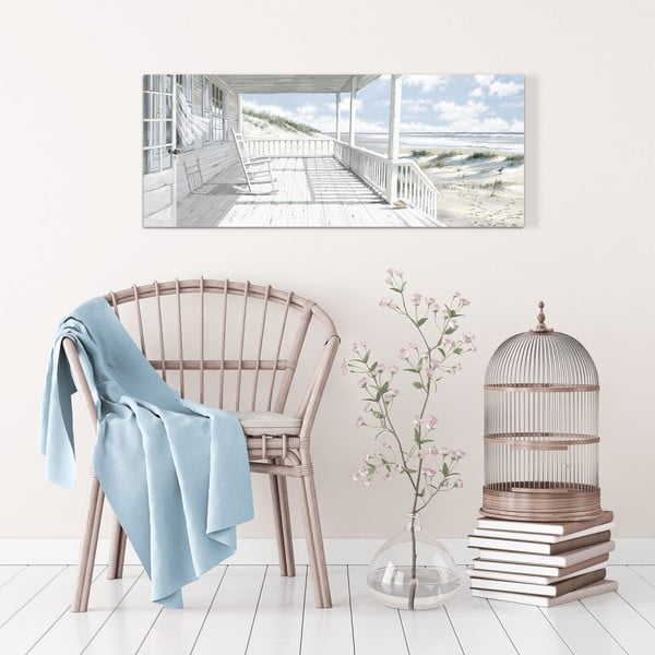 Akvarellkate "Maja rannas", 60 x 150 cm House on the Beach - Styler-image-1