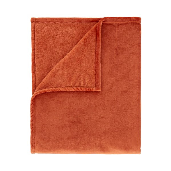 Oranž mikroplüüsist tekk 130x170 cm Raschel Velvet - Catherine Lansfield